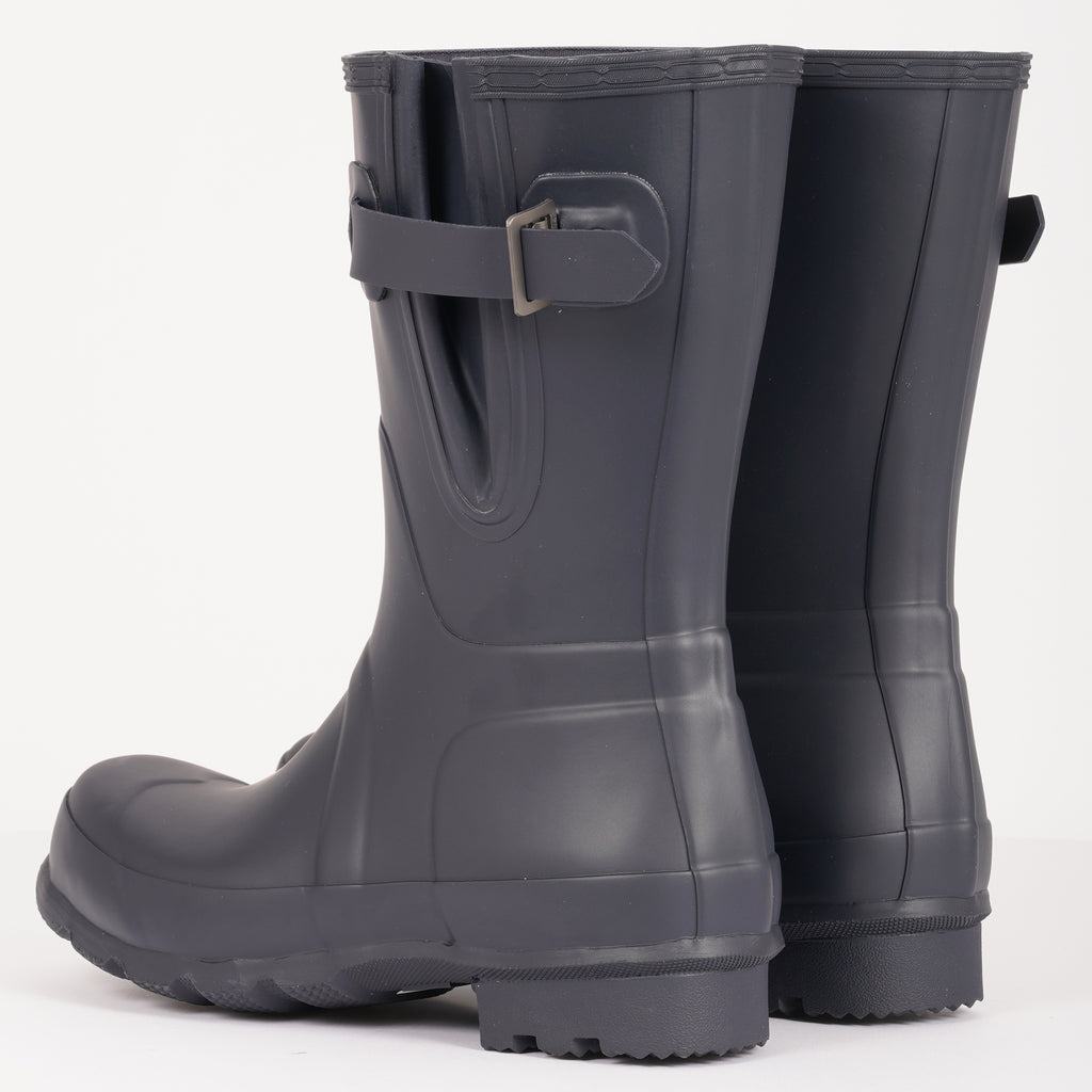 Hunter Side Adjustable Short Wellington Boots - Navy