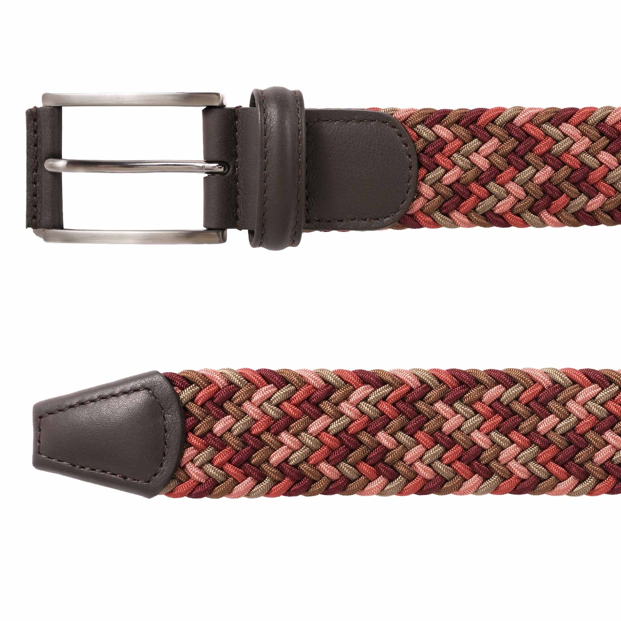Anderson's Belts Woven Fabric Belt - Red Multi