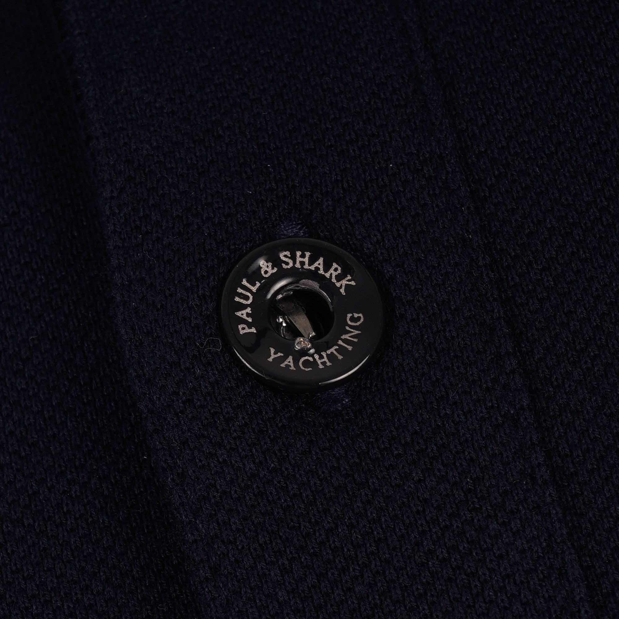 Paul and Shark Pique Cotton Polo Shirt -Navy