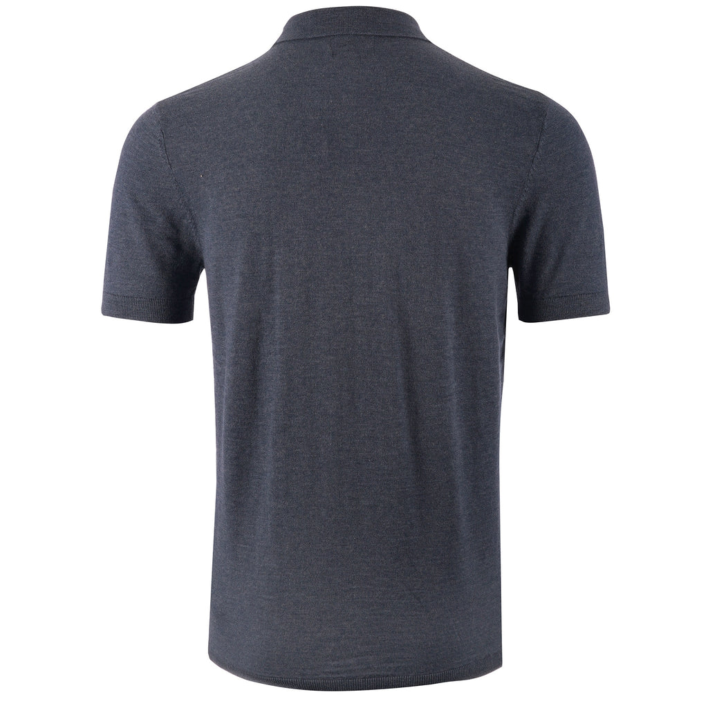 Farah Archive Benji Short Sleeve Polo Shirt - Blue Star