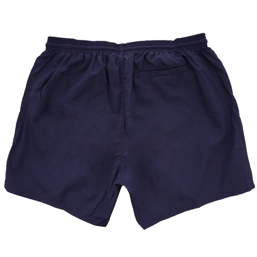 Boss Drawstring swim shorts with logo print - Navy