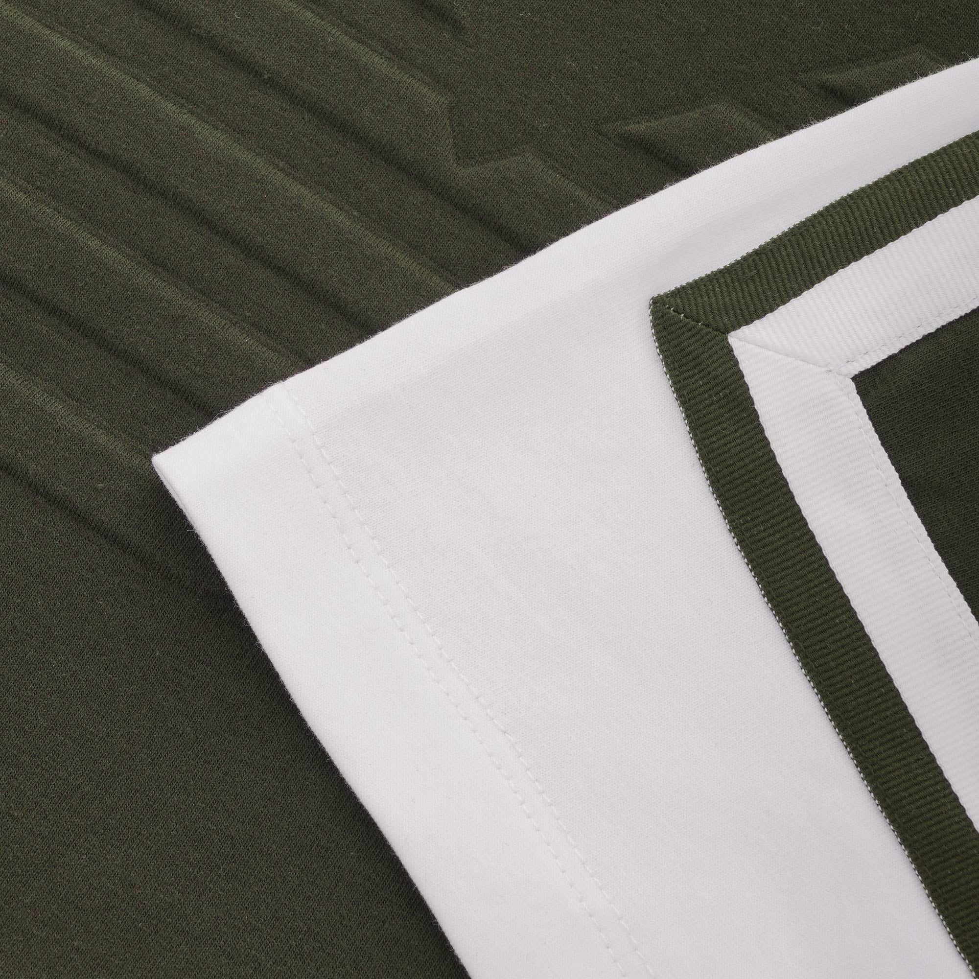 Emporio Armani Logo Print Cotton T-Shirt - Verde Scuro
