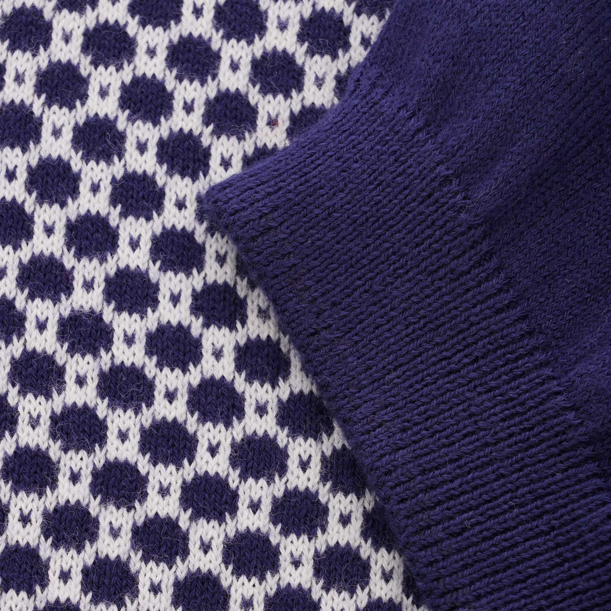 Ben Sherman Micro Geo Knit Polo Shirt - Navy