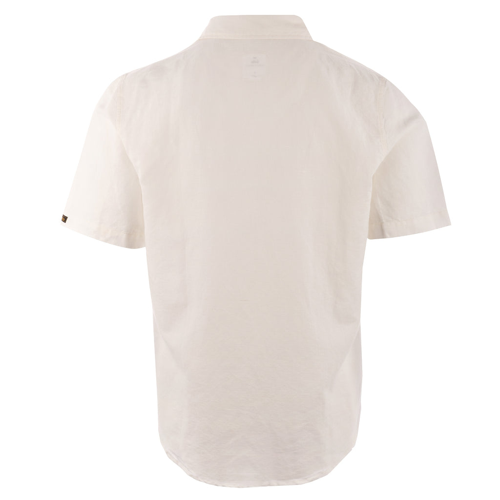 Lois Jeans Kaiwai Short Sleeve Linen Shirt - White