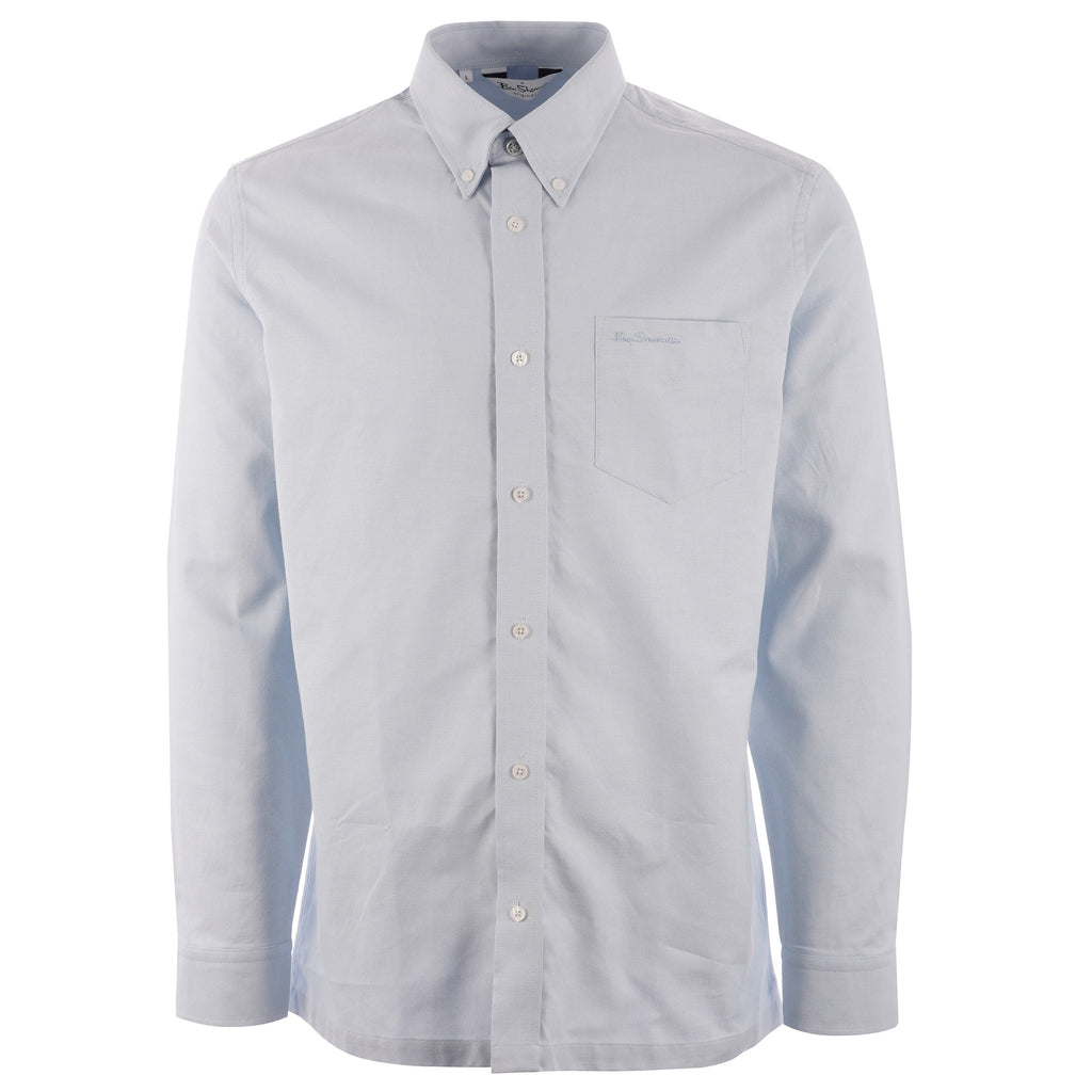 Ben Sherman Long Sleeve Oxford Shirt - Mint