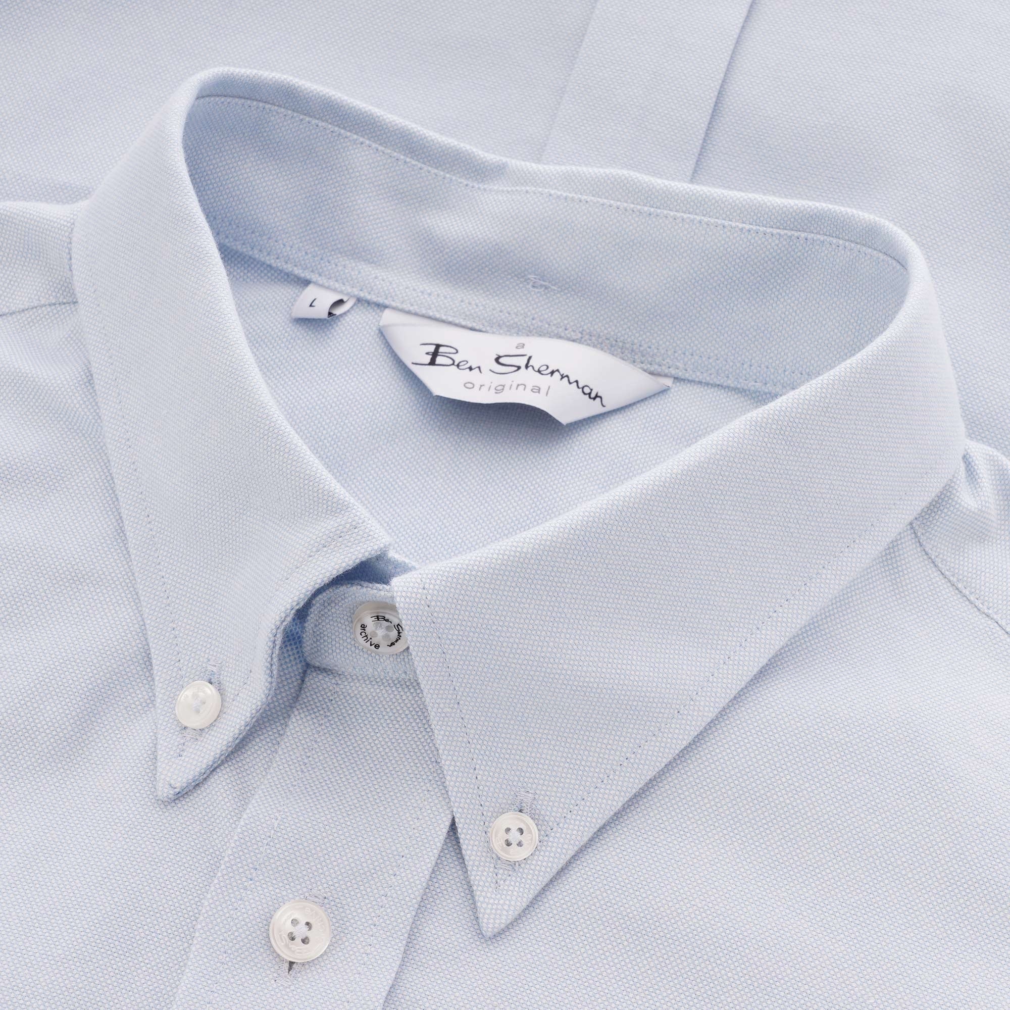 Ben Sherman Long Sleeve Oxford Shirt - Mint