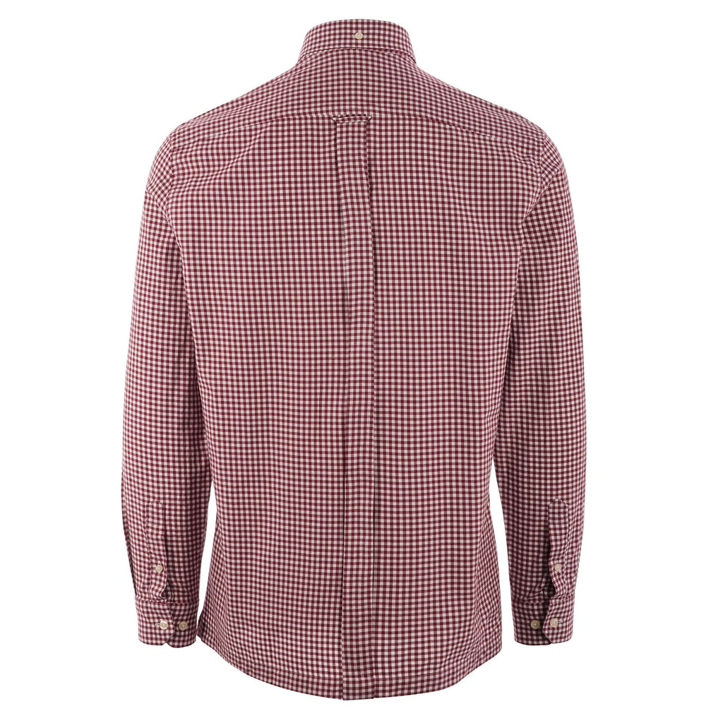 Ben Sherman Long Sleeve Mini House Gingham Shirt - Wine