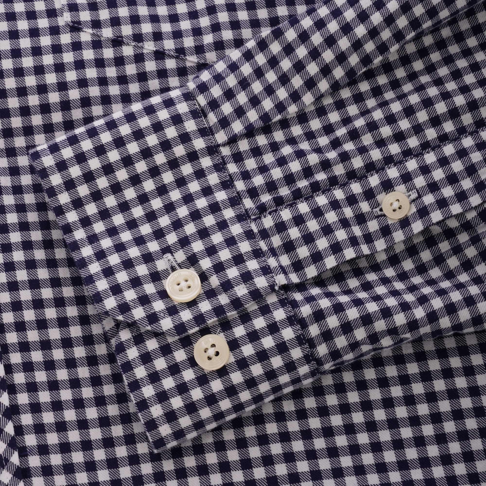 Ben Sherman Long Sleeve Mini House Gingham Shirt - Dark Navy