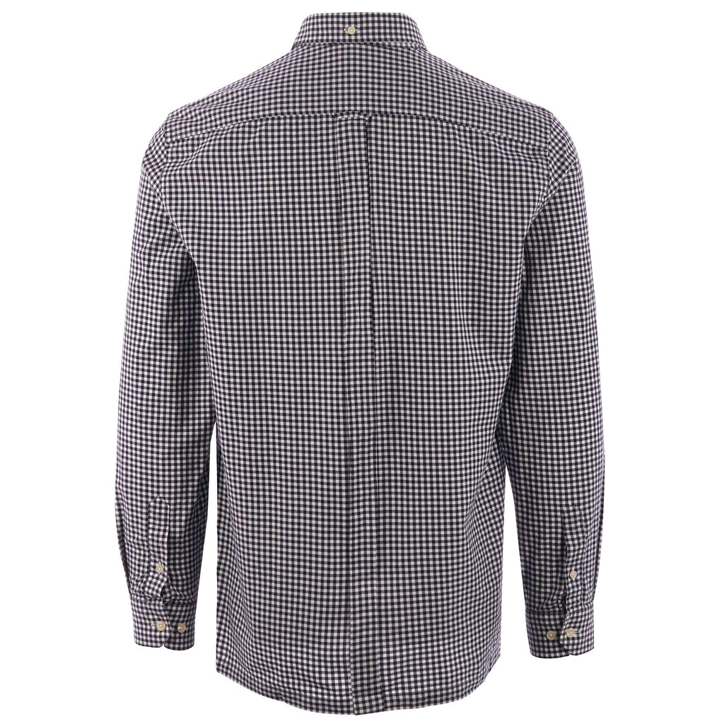 Ben Sherman Long Sleeve Mini House Gingham Shirt - Dark Navy