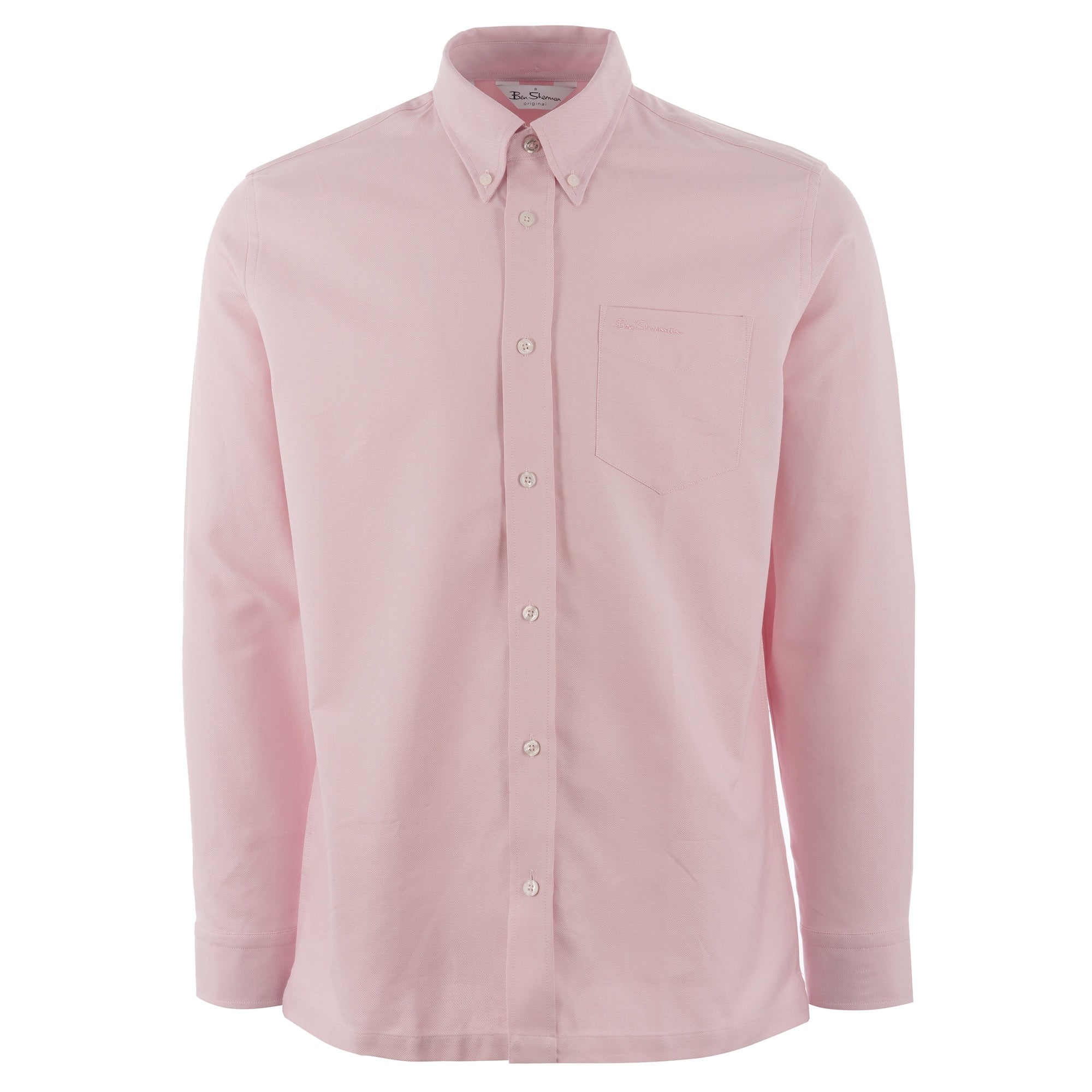 Long Sleeve Oxford Shirt - Light Pink