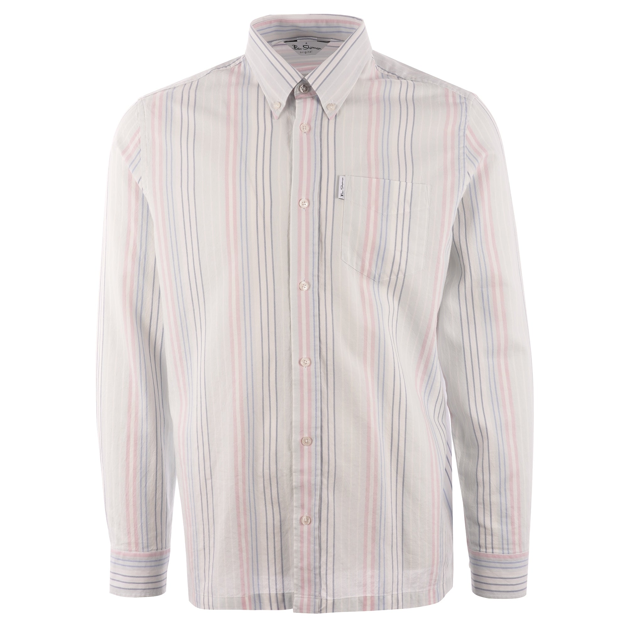 Ben Sherman Archive Yale Striped Shirt - Pale Blue