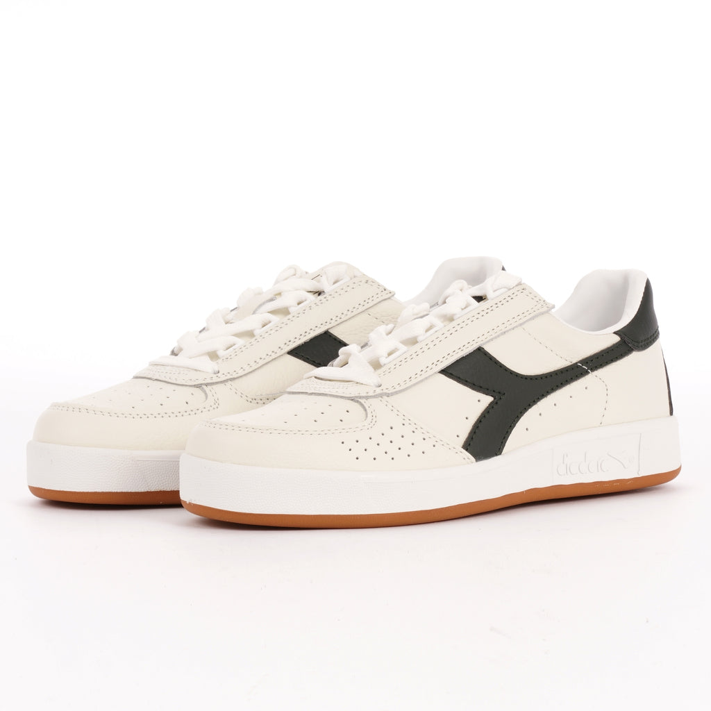 Diadora B.Elite L - White & Deep Forest