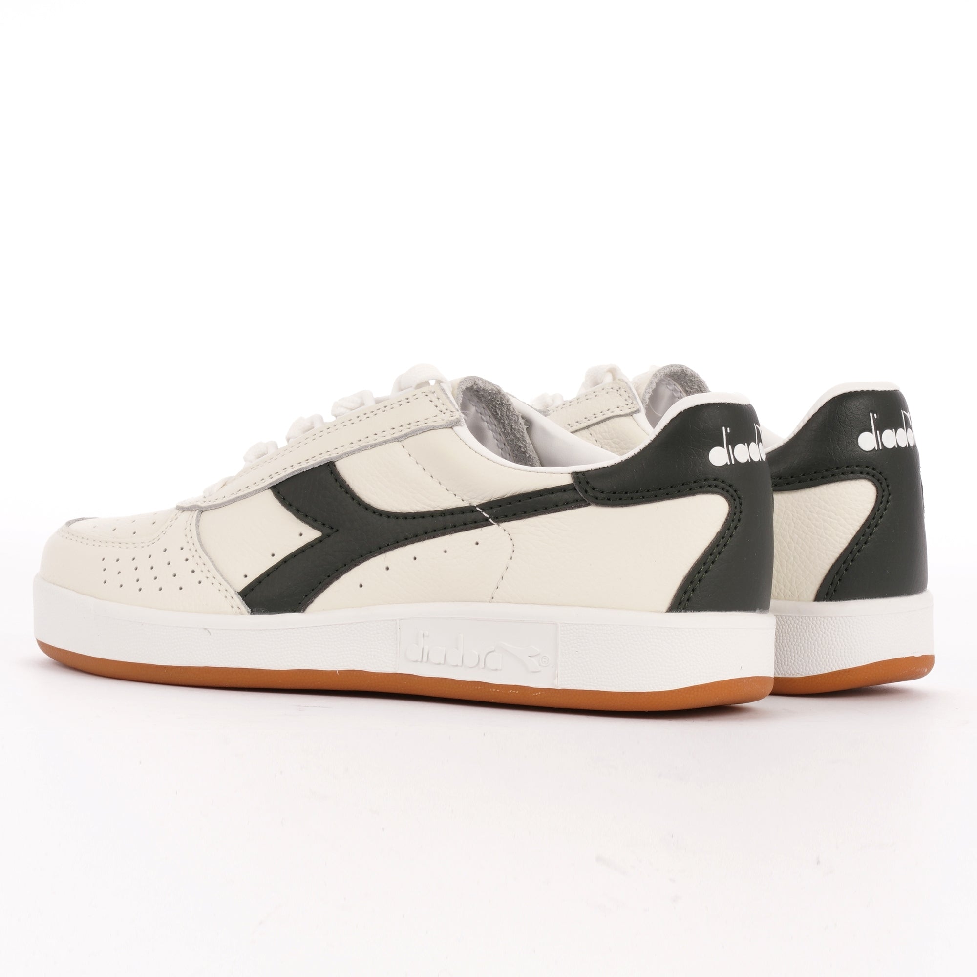 Diadora B.Elite L - White & Deep Forest