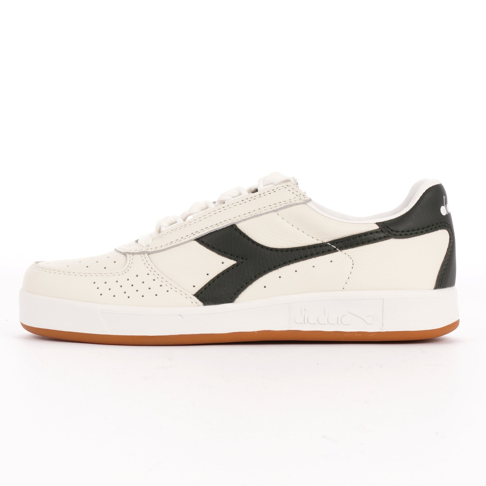 Diadora B.Elite L - White & Deep Forest