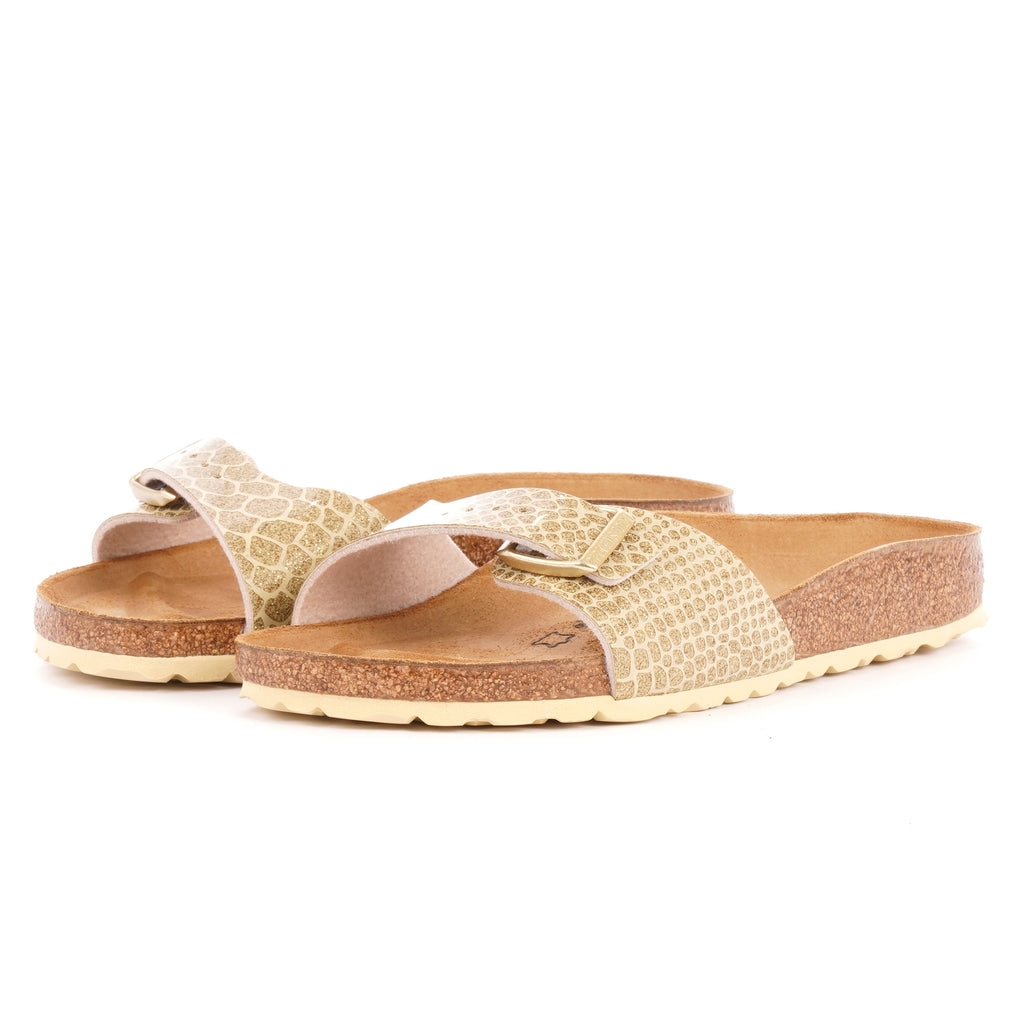 Birkenstock Womens Madrid Sandals - Magic Snake Gold