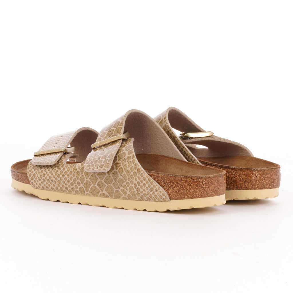 Birkenstock Womens Arizona Sandals - Magic Snake Gold