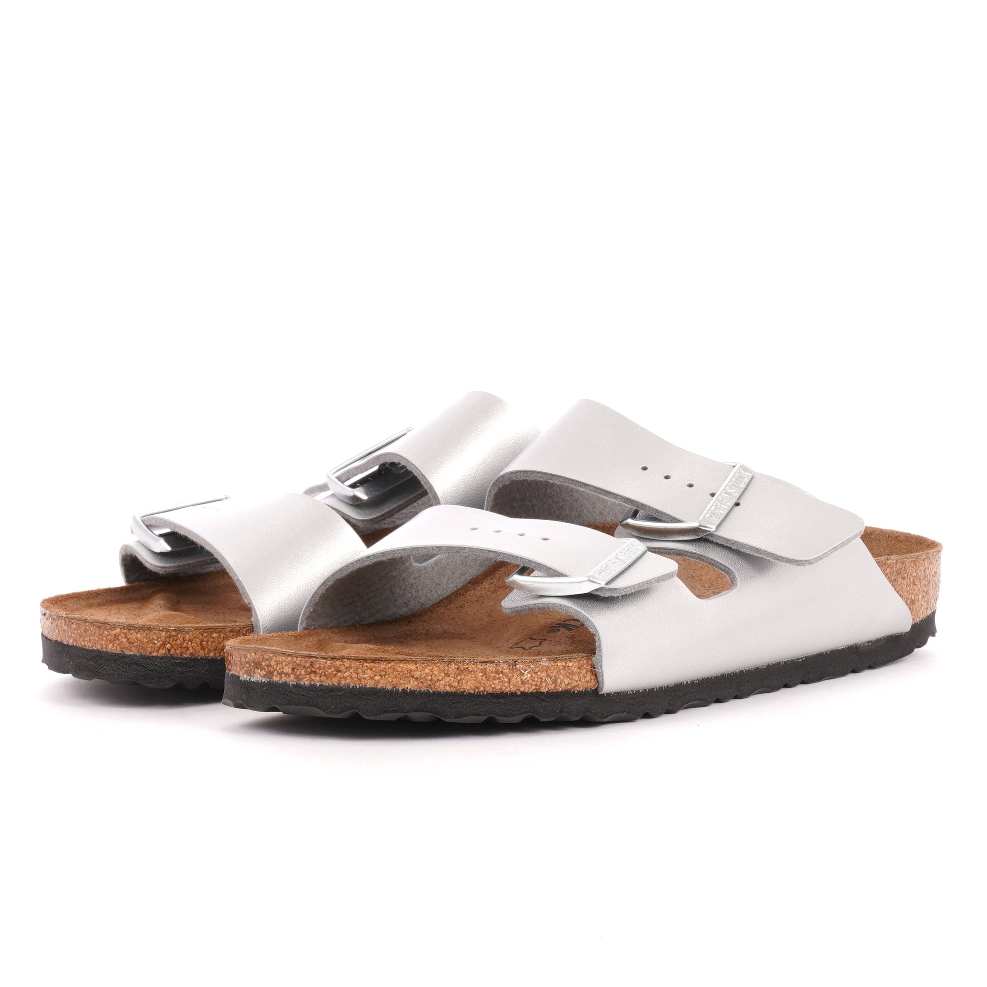 Birkenstock Womens Arizona Sandals - Silver