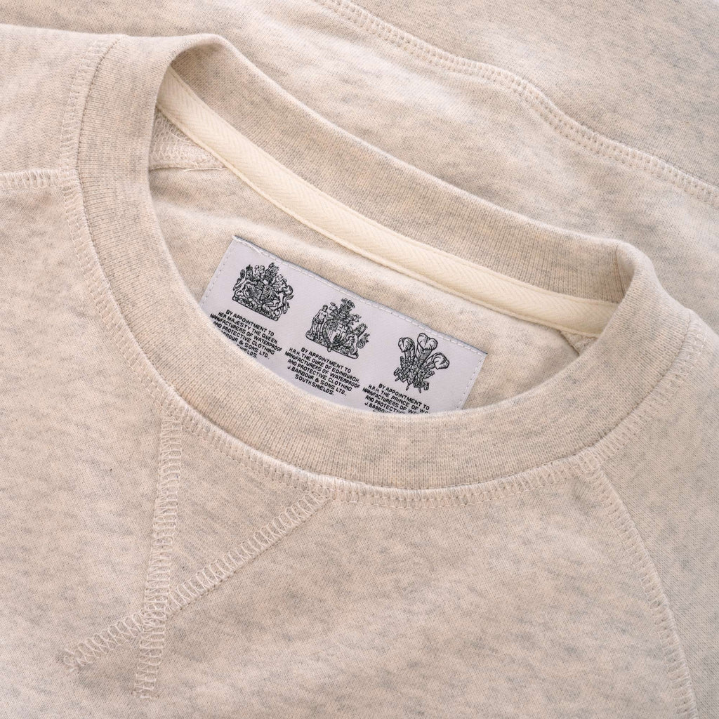 Barbour Made For Japan Tobin Sweatshirt - Ecru Marl