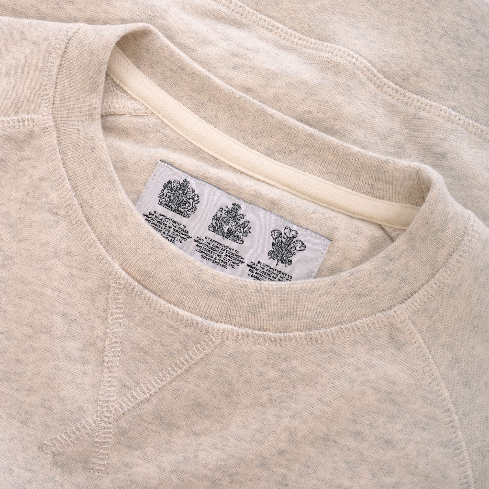 Barbour Made For Japan Tobin Sweatshirt - Ecru Marl