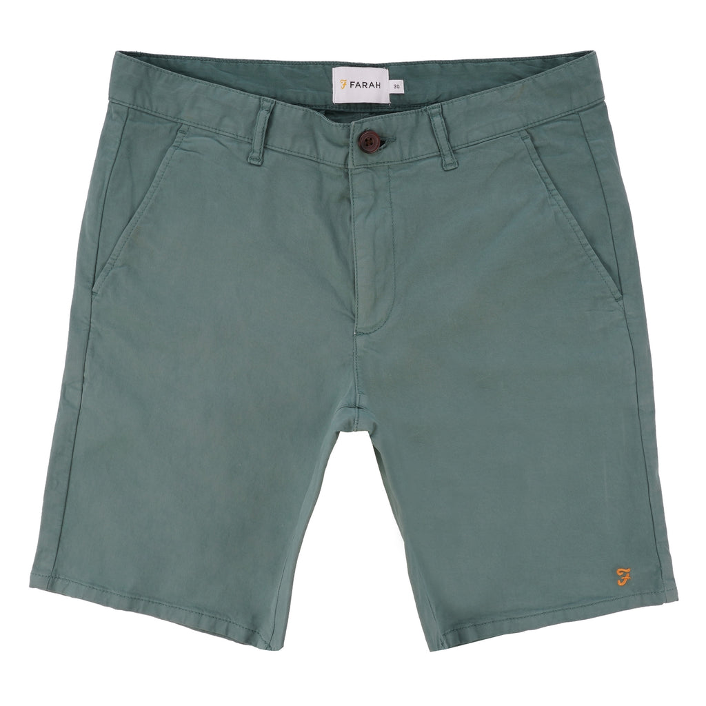 Farah Archive Hawk Chino Shorts - Green Biscuit