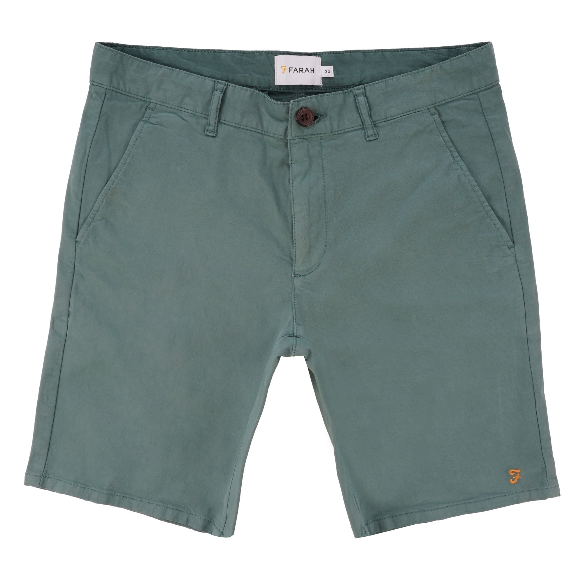 Farah Archive Hawk Chino Shorts - Green Biscuit