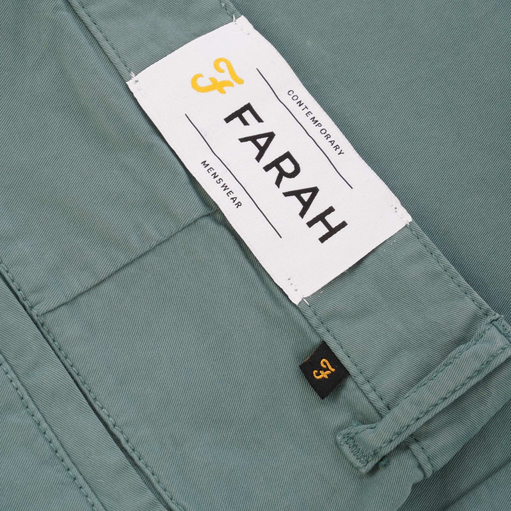 Farah Archive Hawk Chino Shorts - Green Biscuit