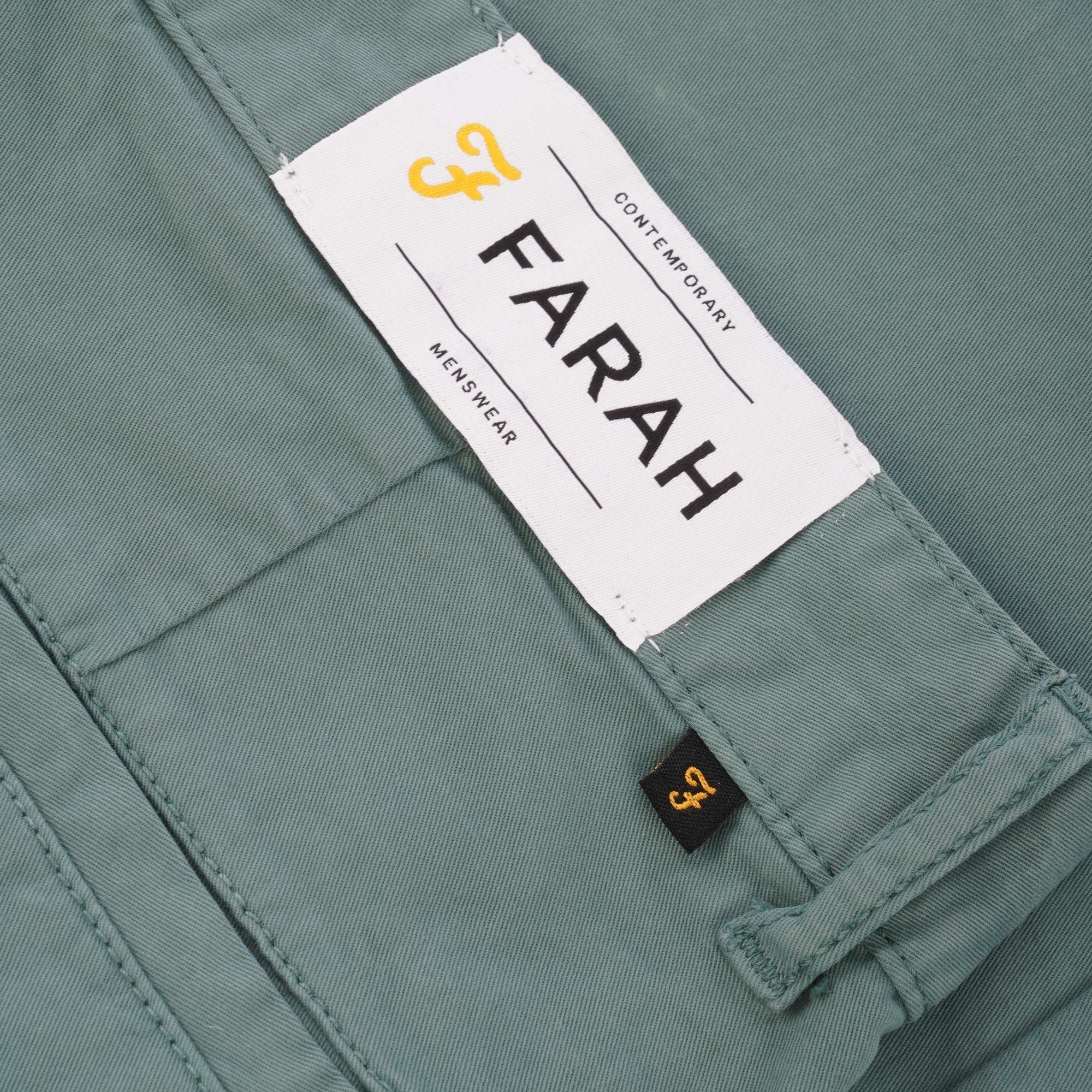 Farah Archive Hawk Chino Shorts - Green Biscuit