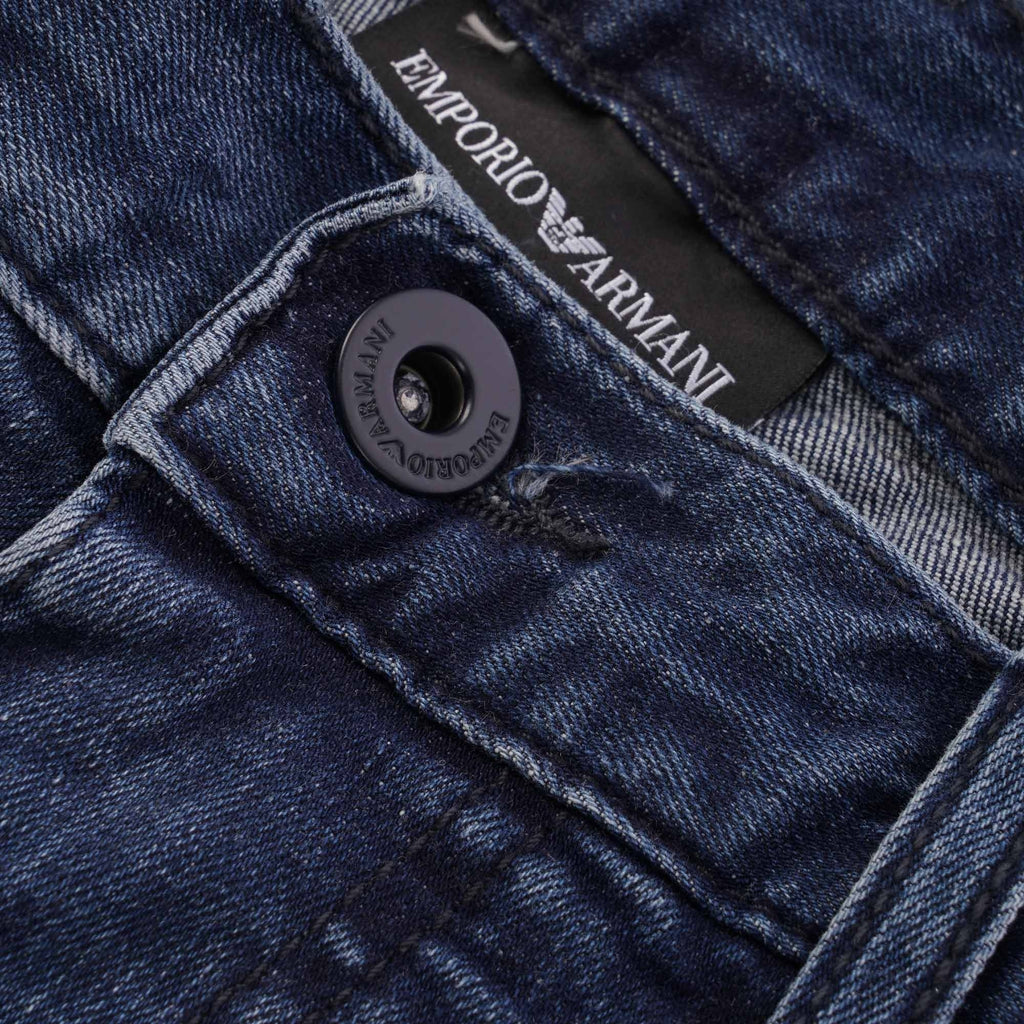 Emporio Armani J45 Comfort Denim - Medium Denim Blue
