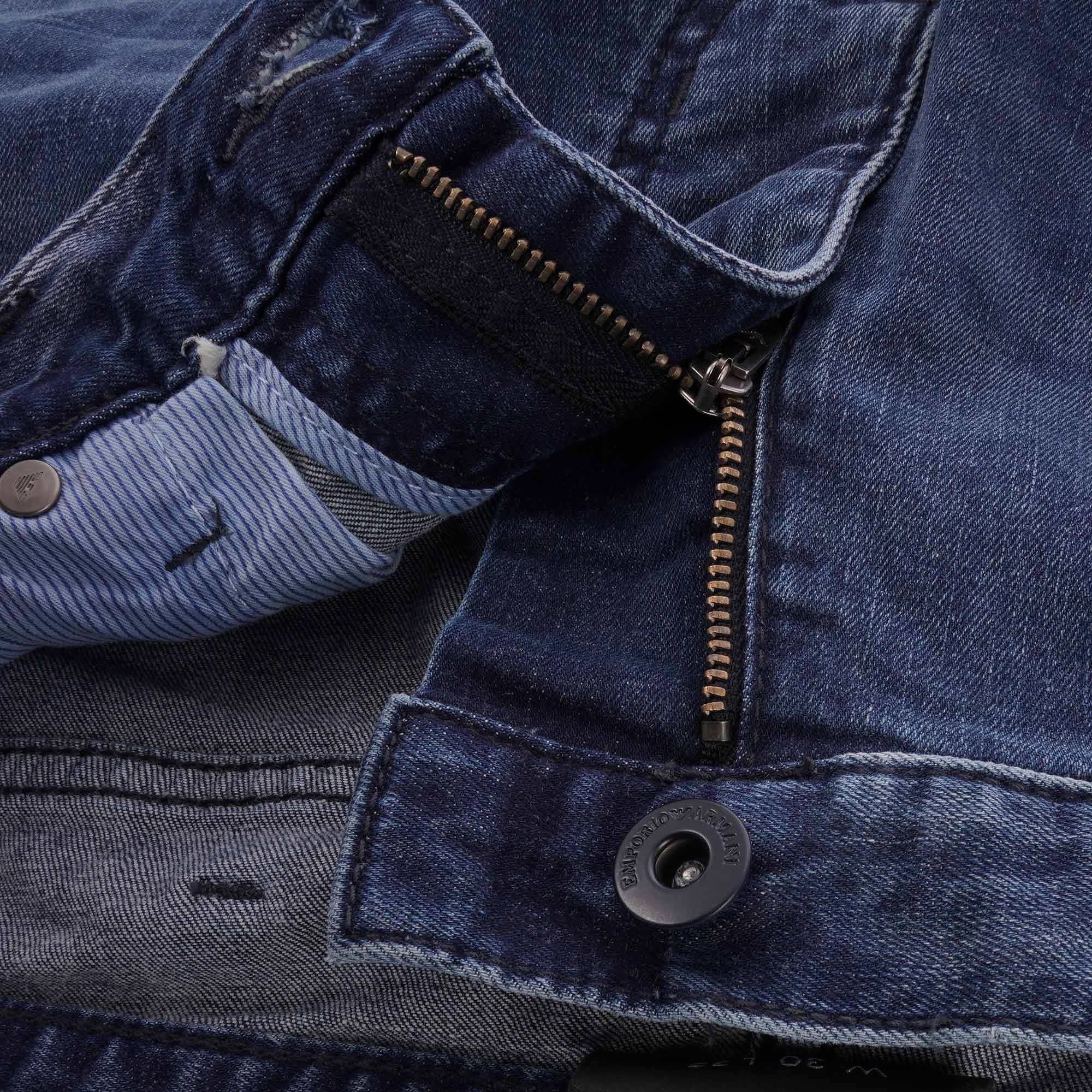 Emporio Armani J45 Comfort Denim - Medium Denim Blue