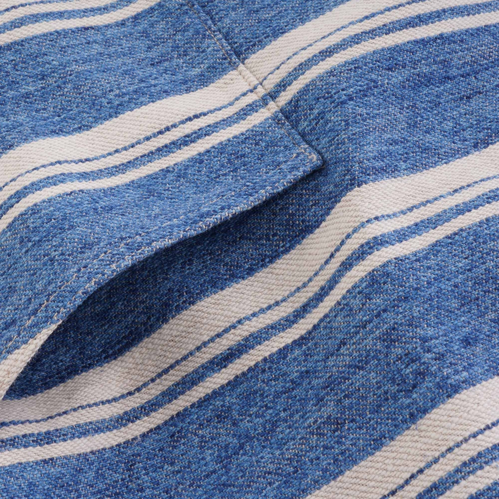 Levis® Made and Crafted® Linen Hoodie - Stripe Blue