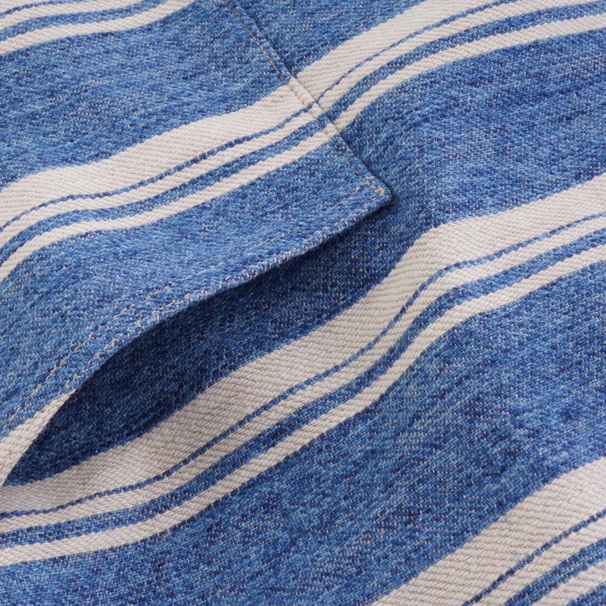 Levis® Made and Crafted® Linen Hoodie - Stripe Blue