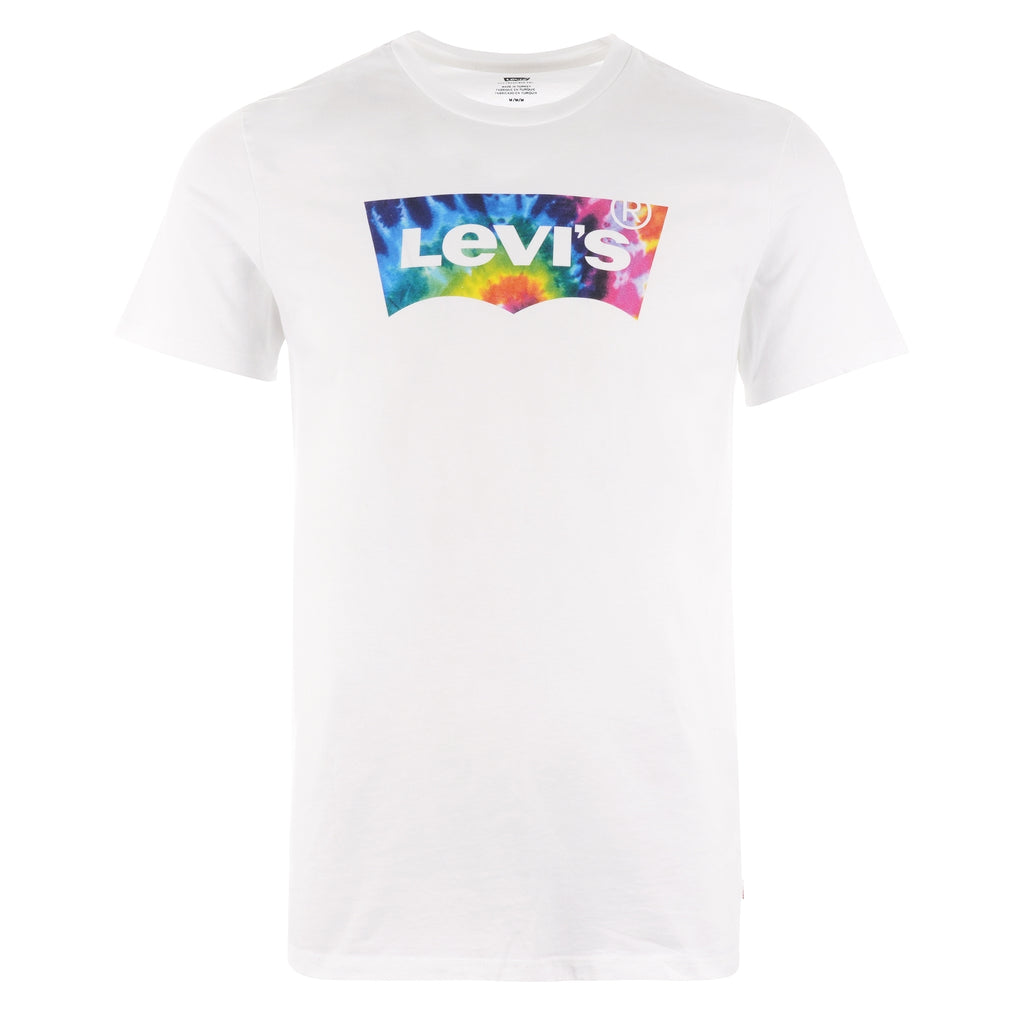 Levi's® Housemark T-Shirt - Tie Dye Logo White