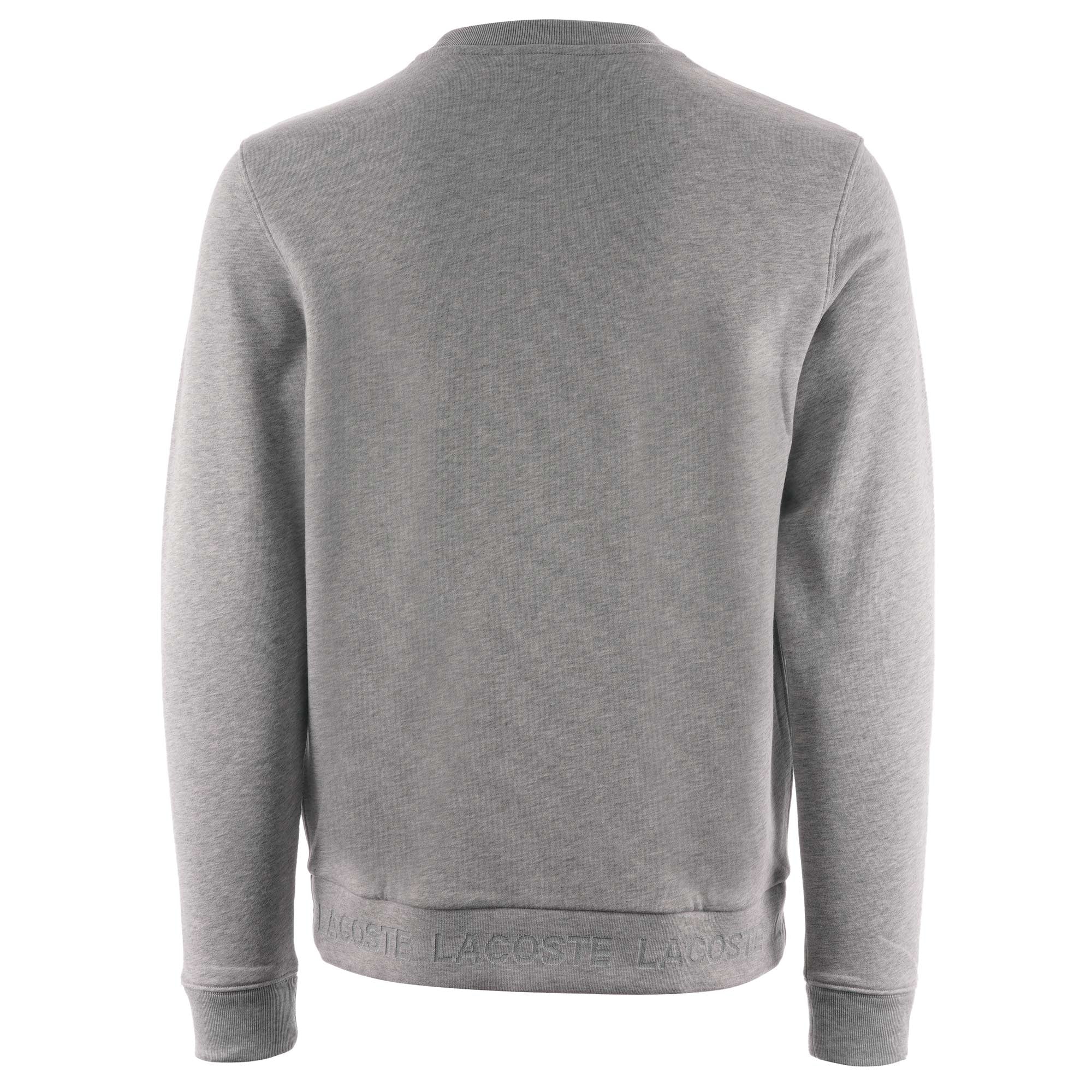 Lacoste Contrast Accents Sweatshirt - Silver Chine