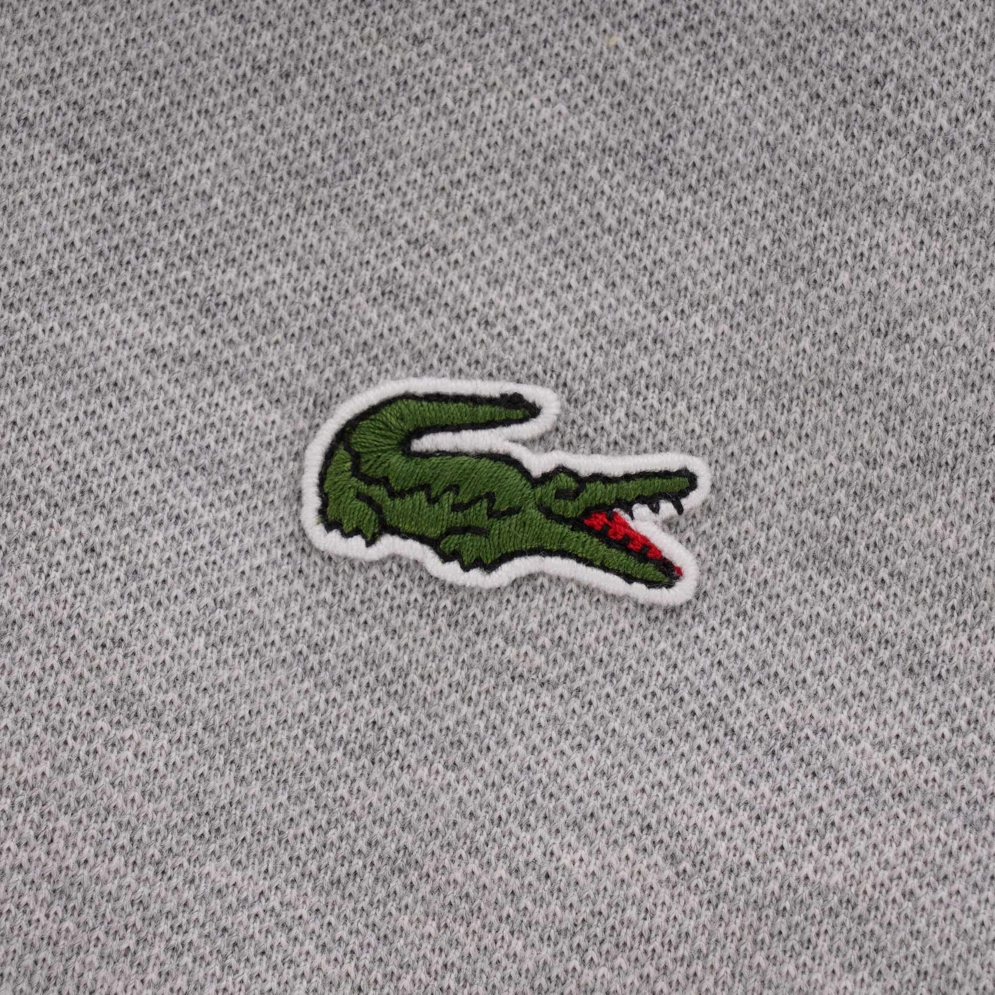 Lacoste Zip-Up Fleece Sweatshirt - Silver Chine