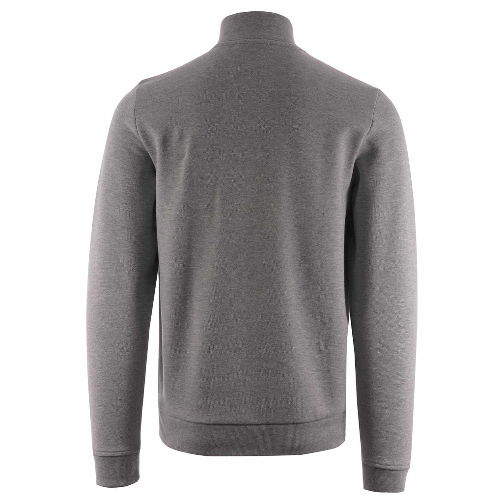Lacoste Zip-Up Fleece Sweatshirt - Silver Chine