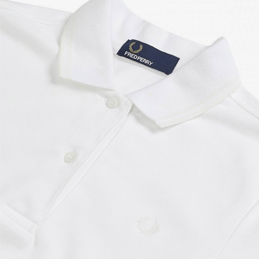 Fred Perry Womens Twin Tip Polo Shirt - White
