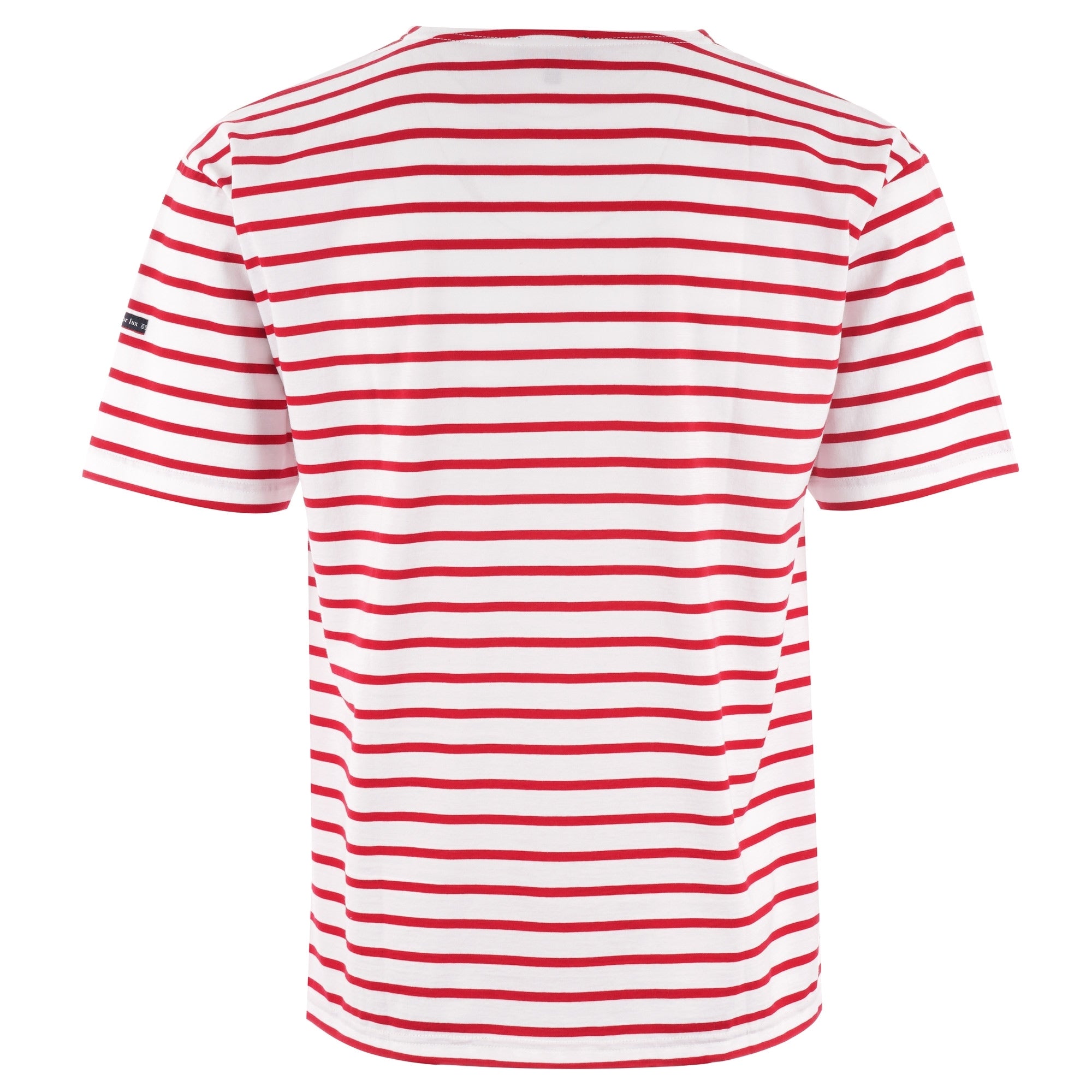 Breton Striped Mariniere T-Shirt - White & Dark Red