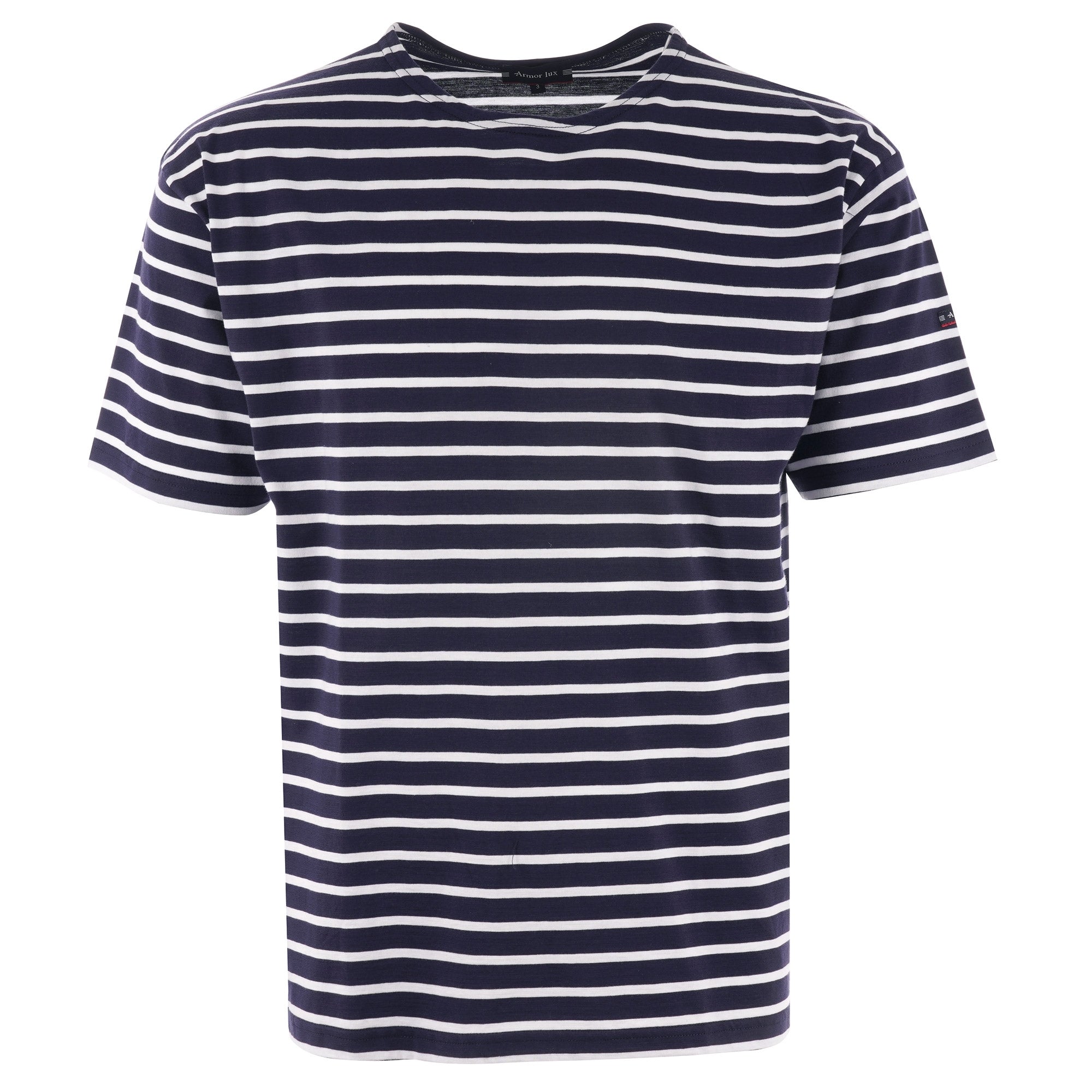 Armor Lux Breton Striped Mariniere T-Shirt - Navy & White