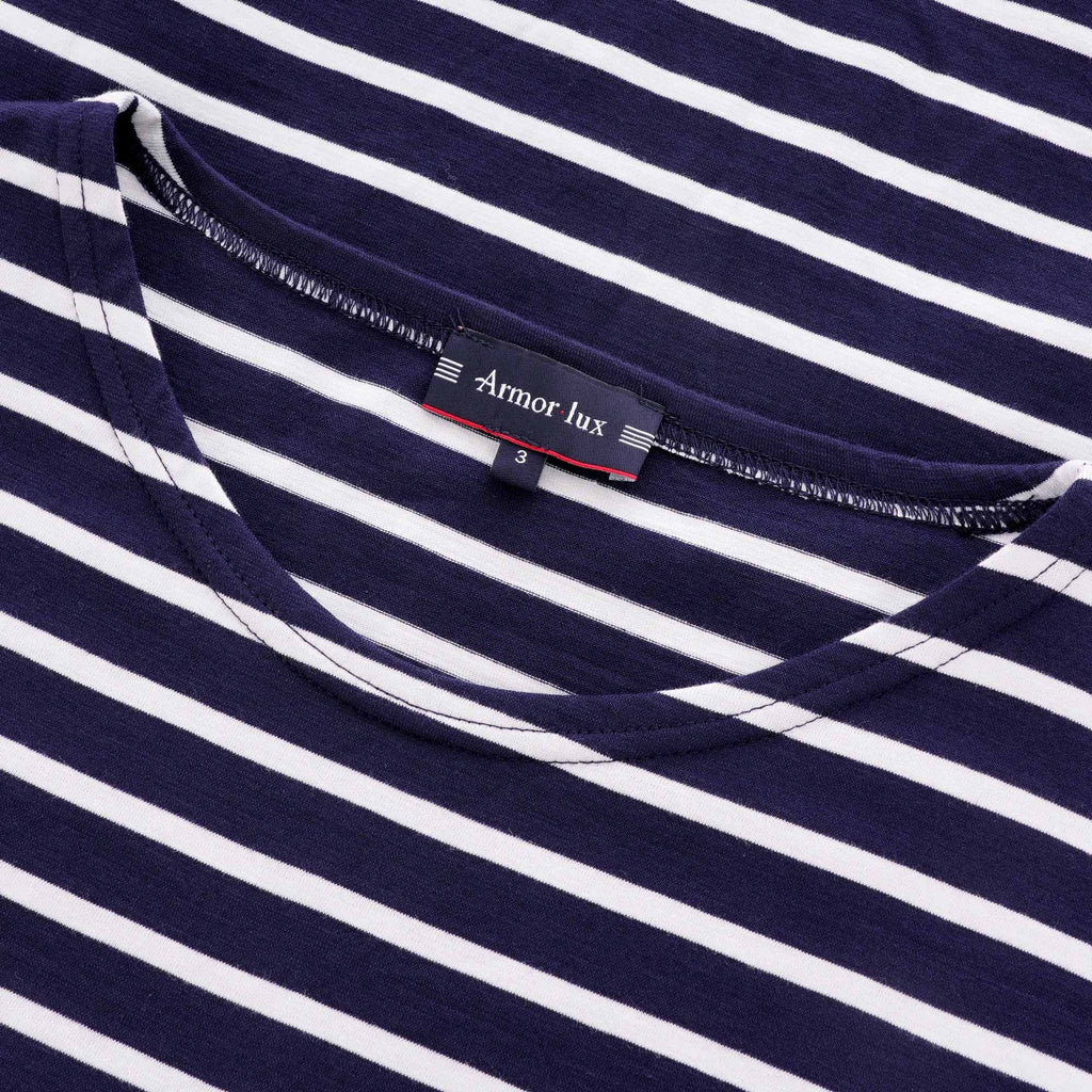 Armor Lux Breton Striped Mariniere T-Shirt - Navy & White