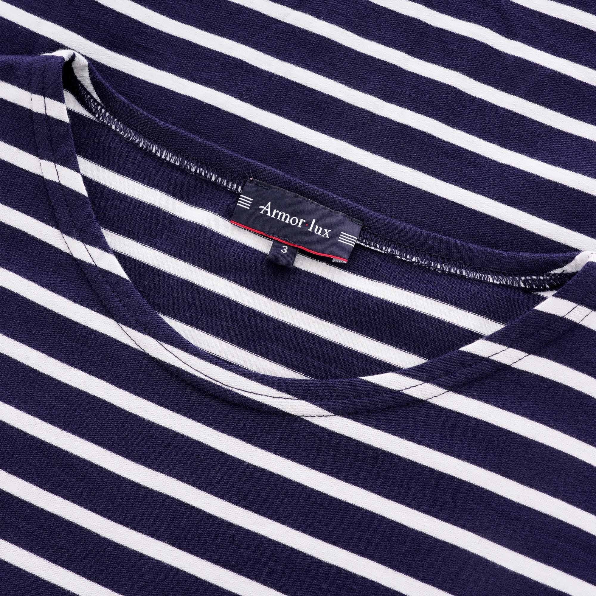 Armor Lux Breton Striped Mariniere T-Shirt - Navy & White