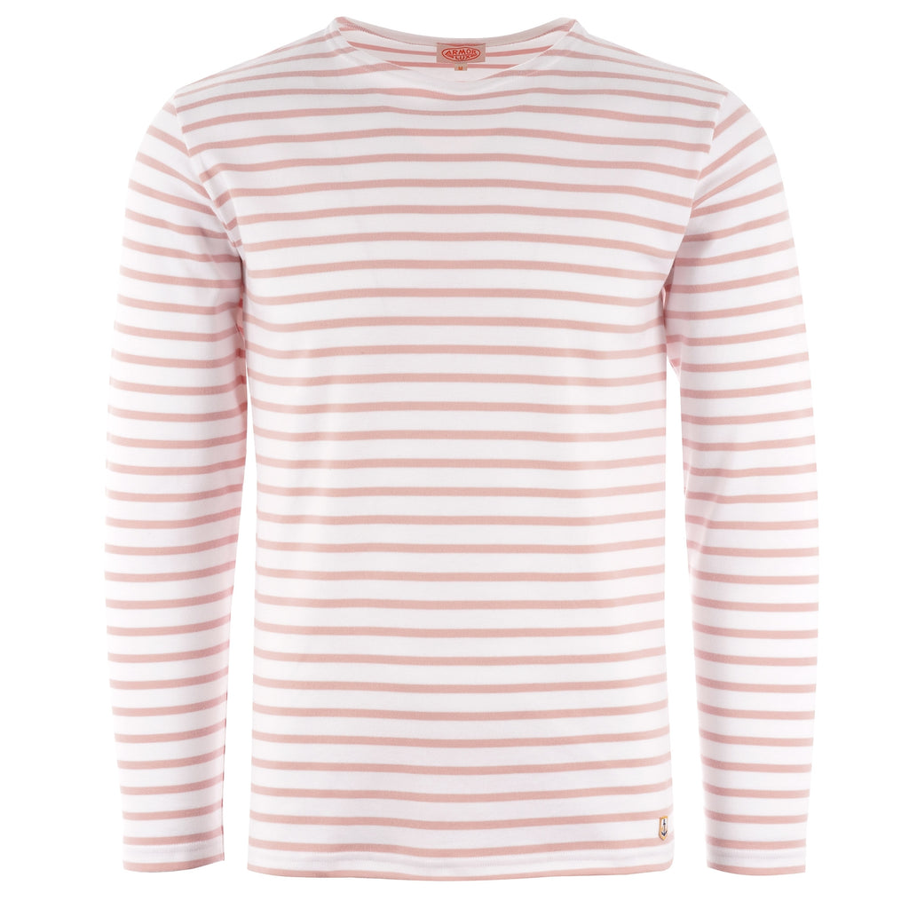 Armor Lux Long Sleeve Breton Striped Mariniere T-Shirt - Natural & Louts