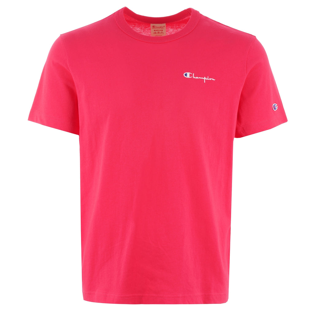 Champion Small Script Logo T-Shirt - Pink