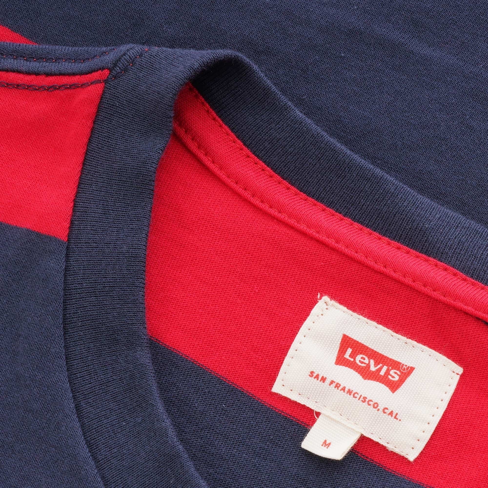 Levi's® Sunset Pocket T-Shirt - Dress Blues & Lychee Stripe