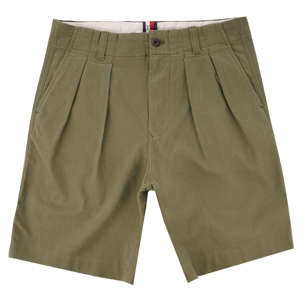 Tommy Hilfiger Icon Ivy Pleat Shorts - Burnt Olive