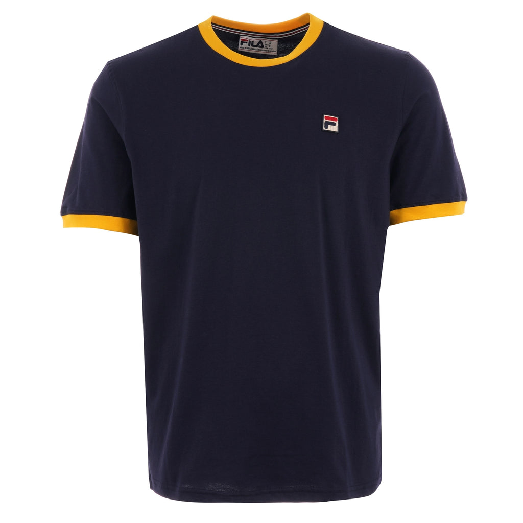 Fila Vintage Marconi T-Shirt - Peacoat & Gold Fusion