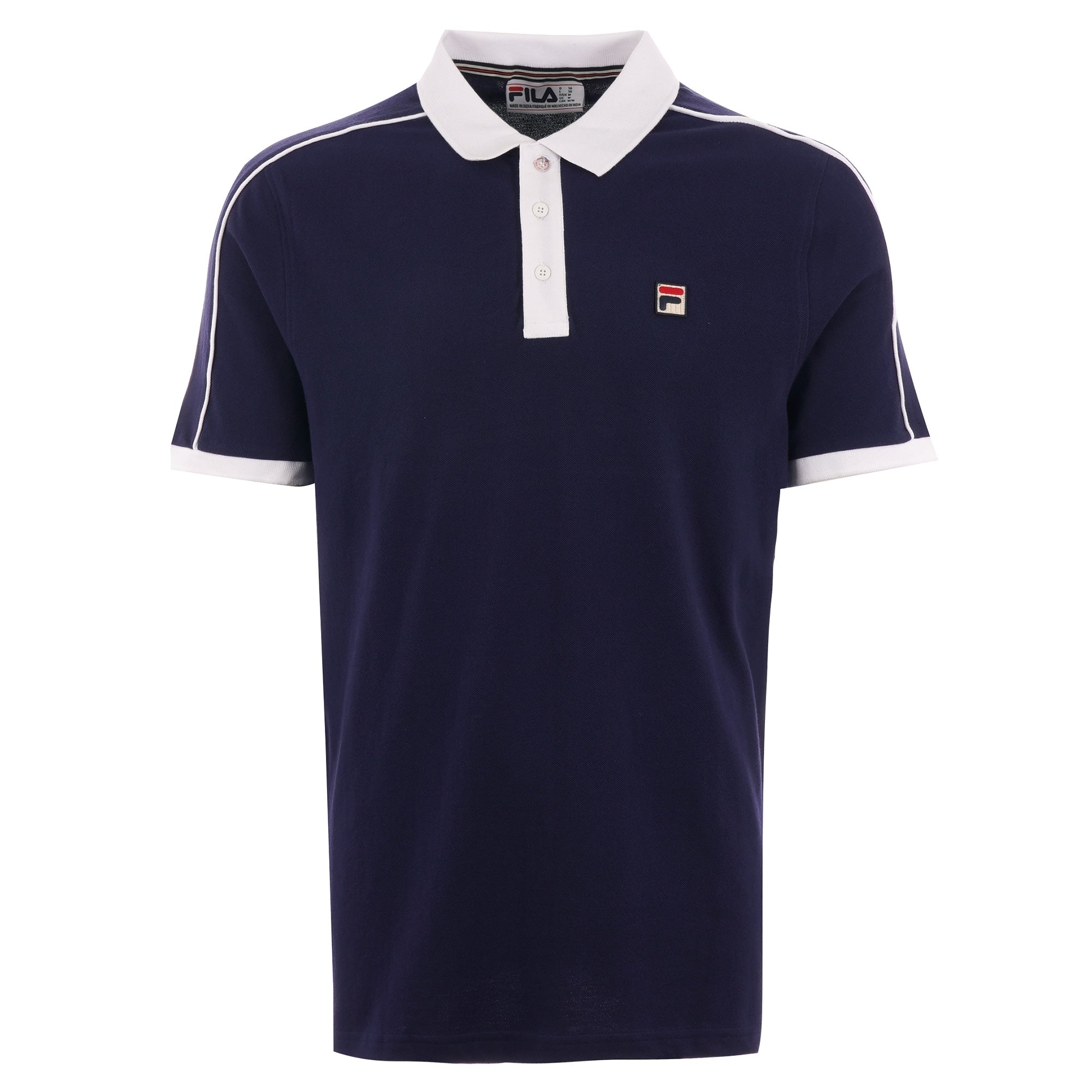 Fila Vintage Klein Polo Shirt - Peacoat & White