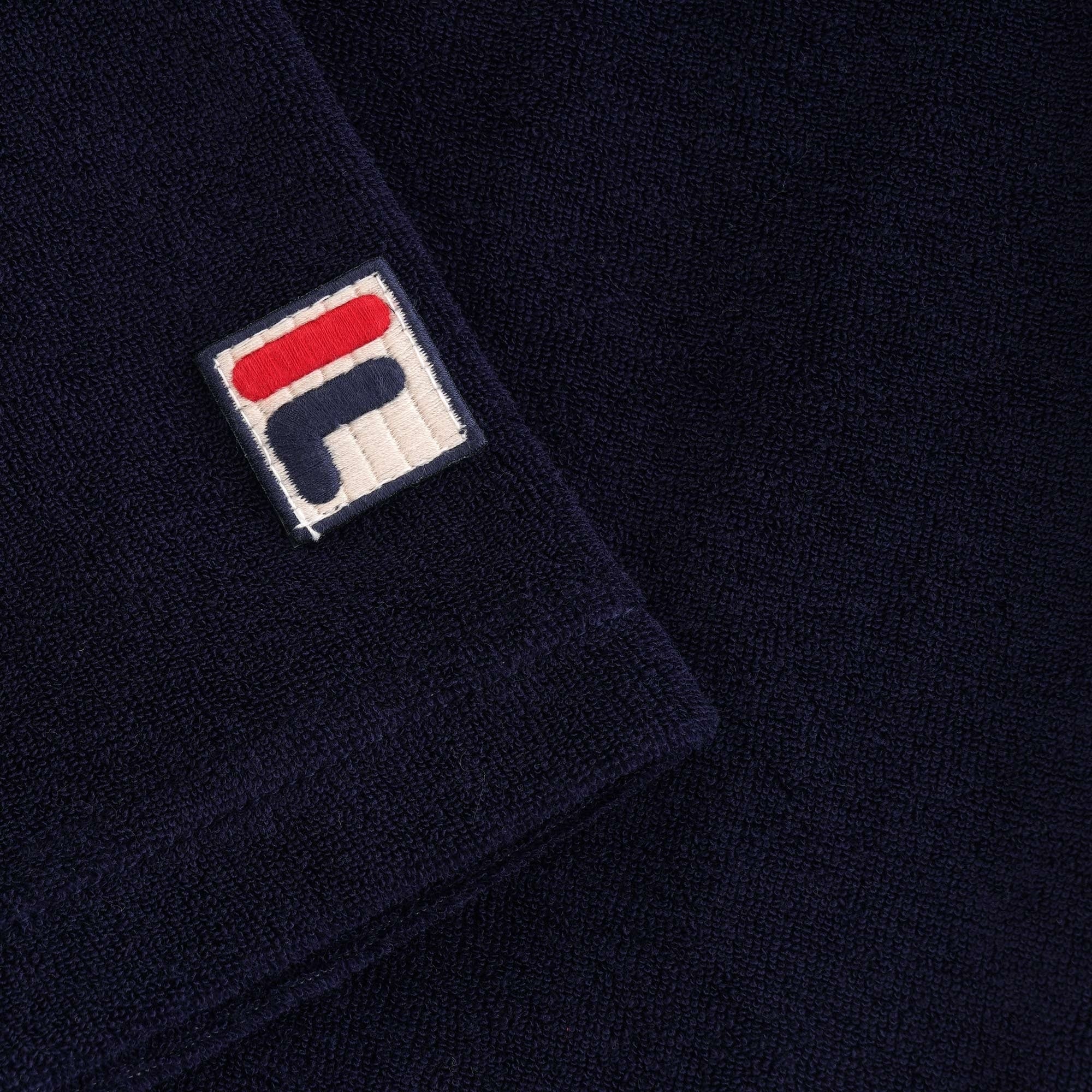 Fila Vintage Cason Button Through Polo Shirt - Peacoat