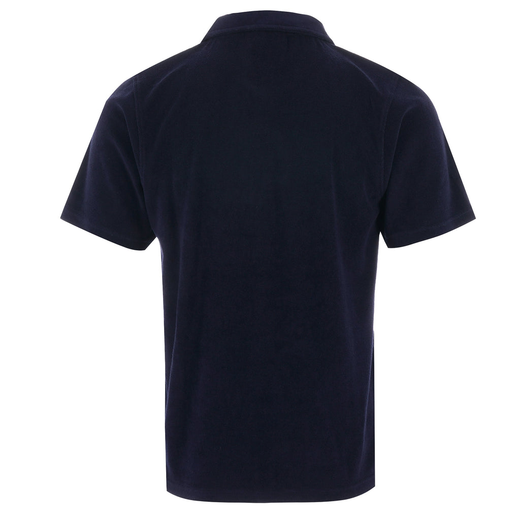 Fila Vintage Cason Button Through Polo Shirt - Peacoat