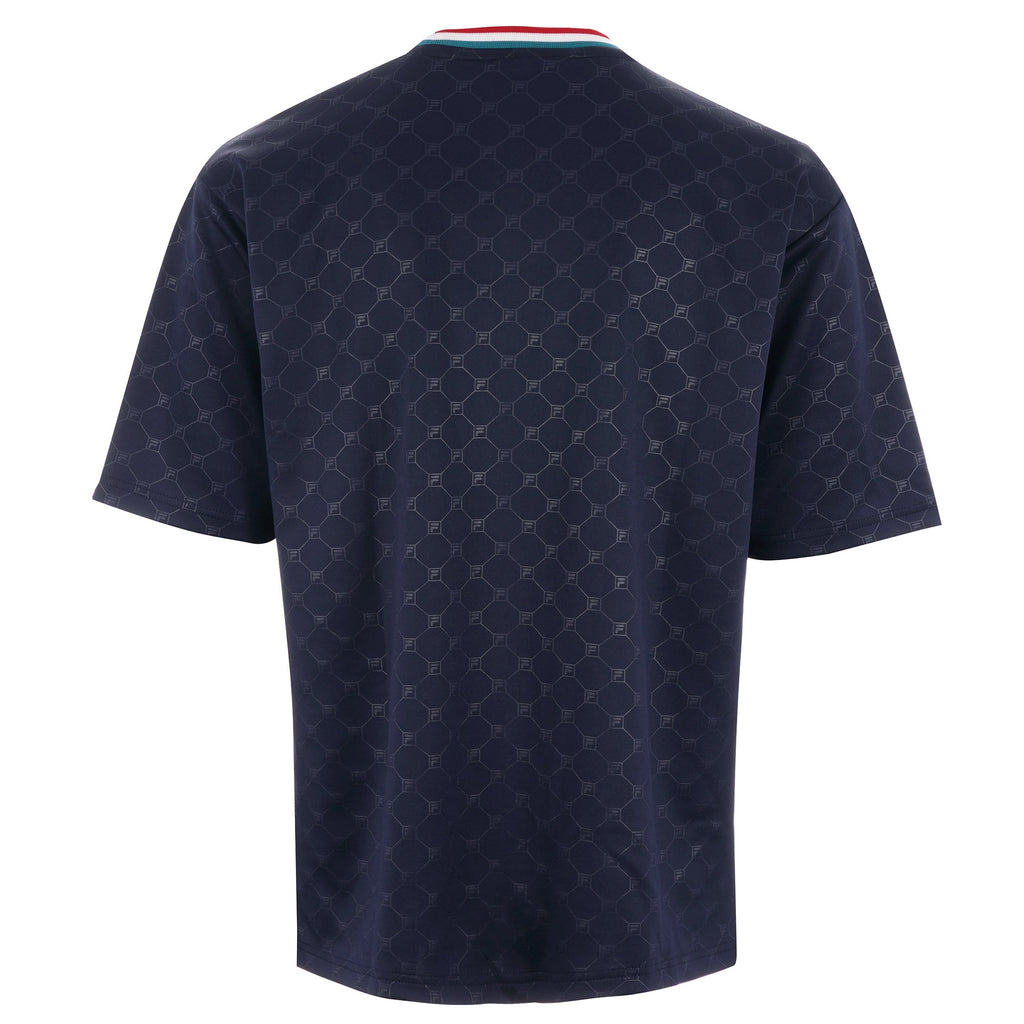 Fila Vintage Pluto Embossed T-Shirt - Peacoat
