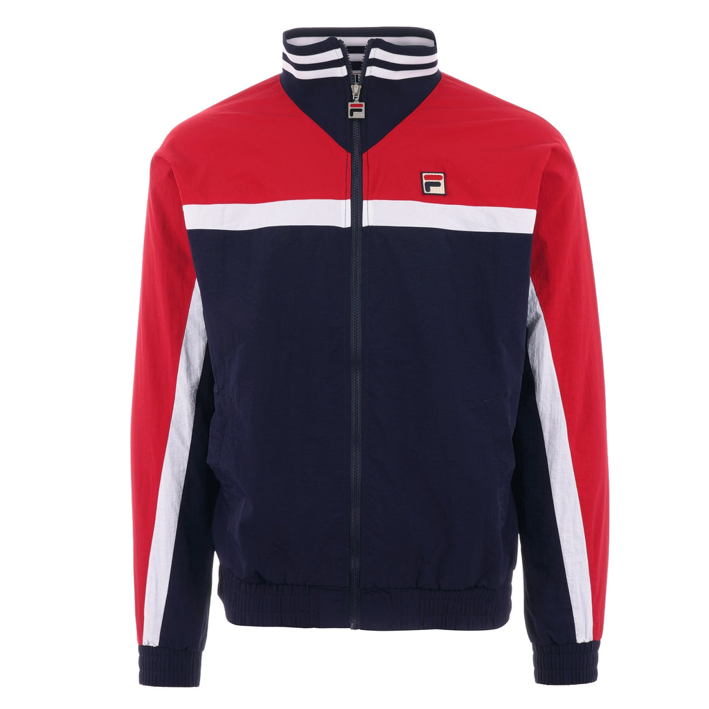 Fila Vintage Diego Track Jacket - Peacoat, Chinese Red & White